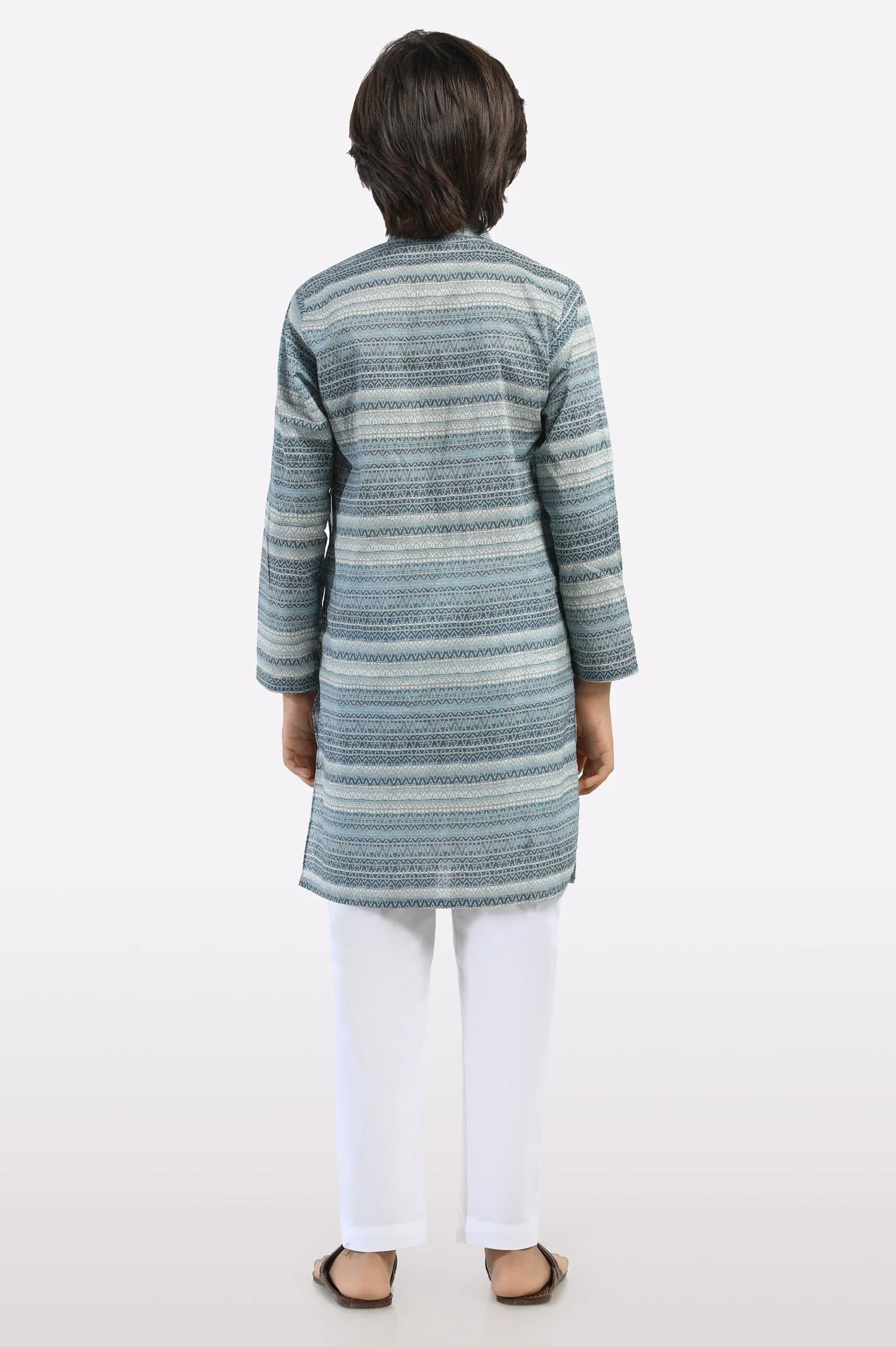 Grey Boys Kurta Pajama - Image 4