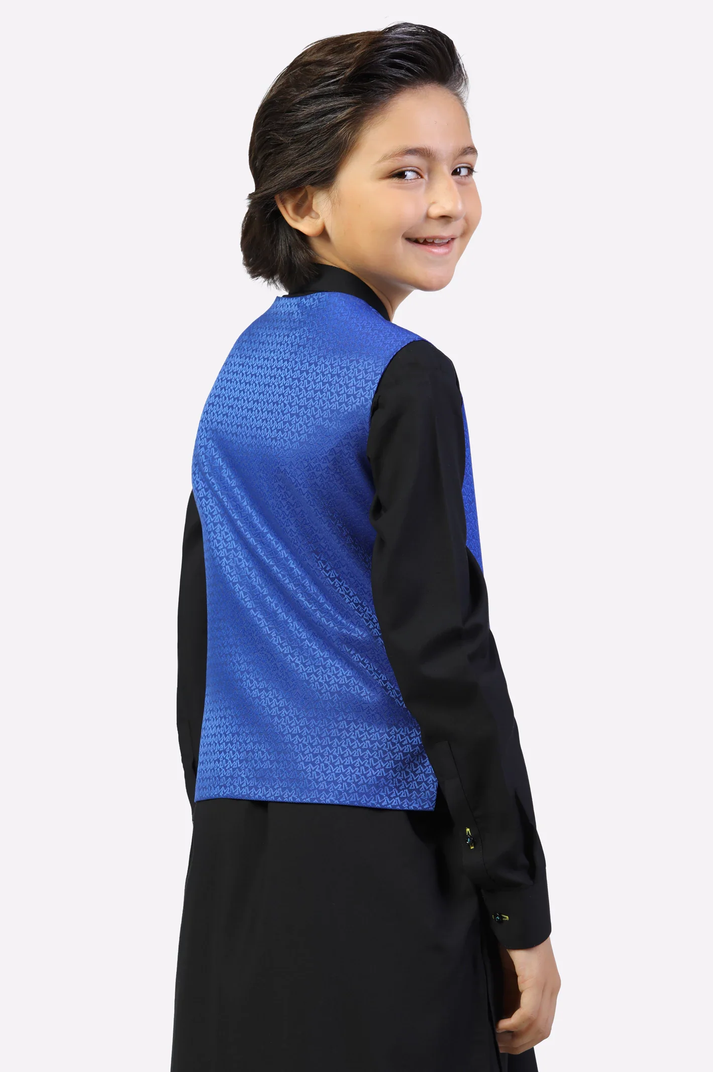 Boys Royal Blue Waistcoat - Image 3