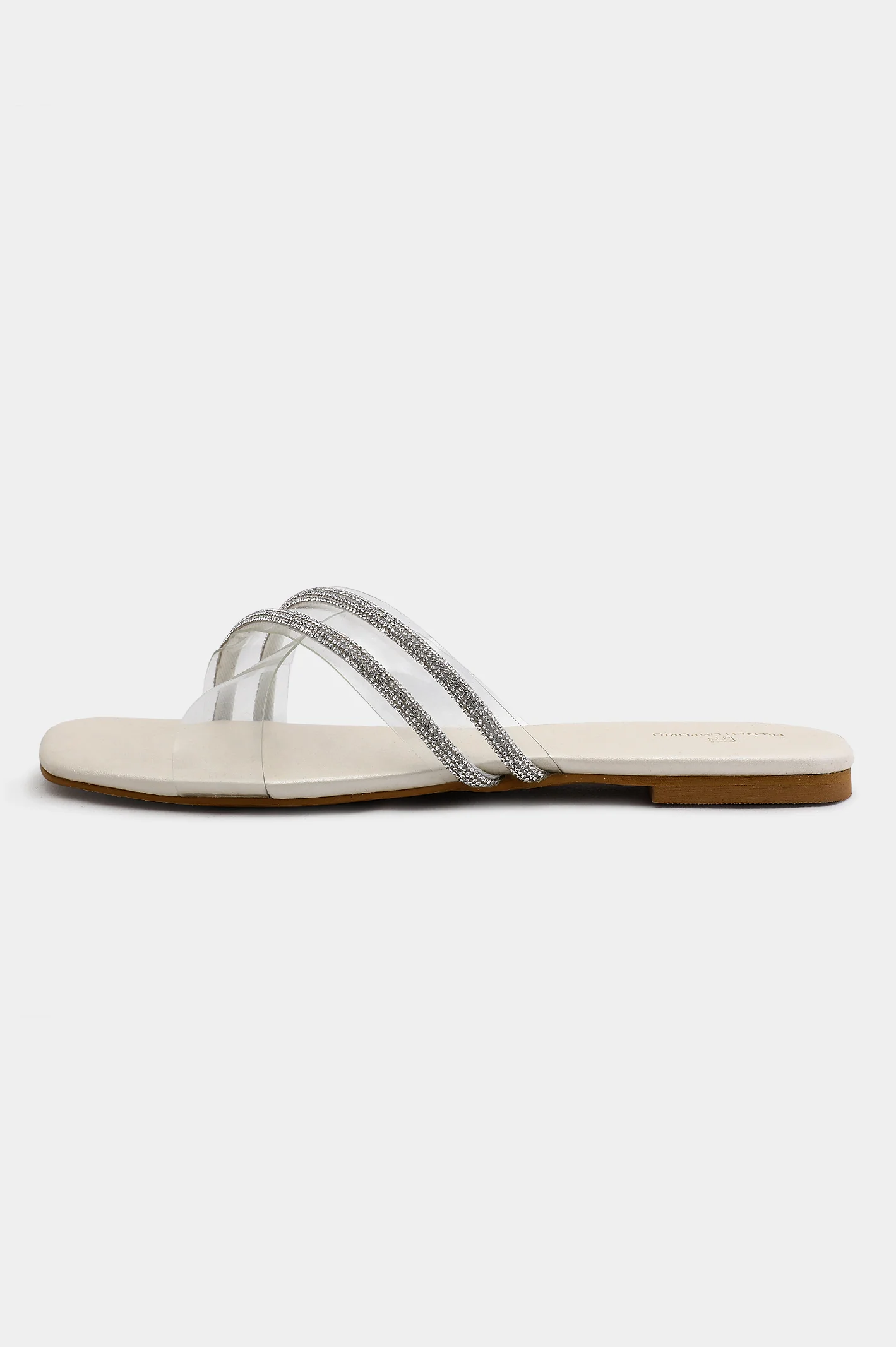 Off White Ladies Casual Slippers - Image 3