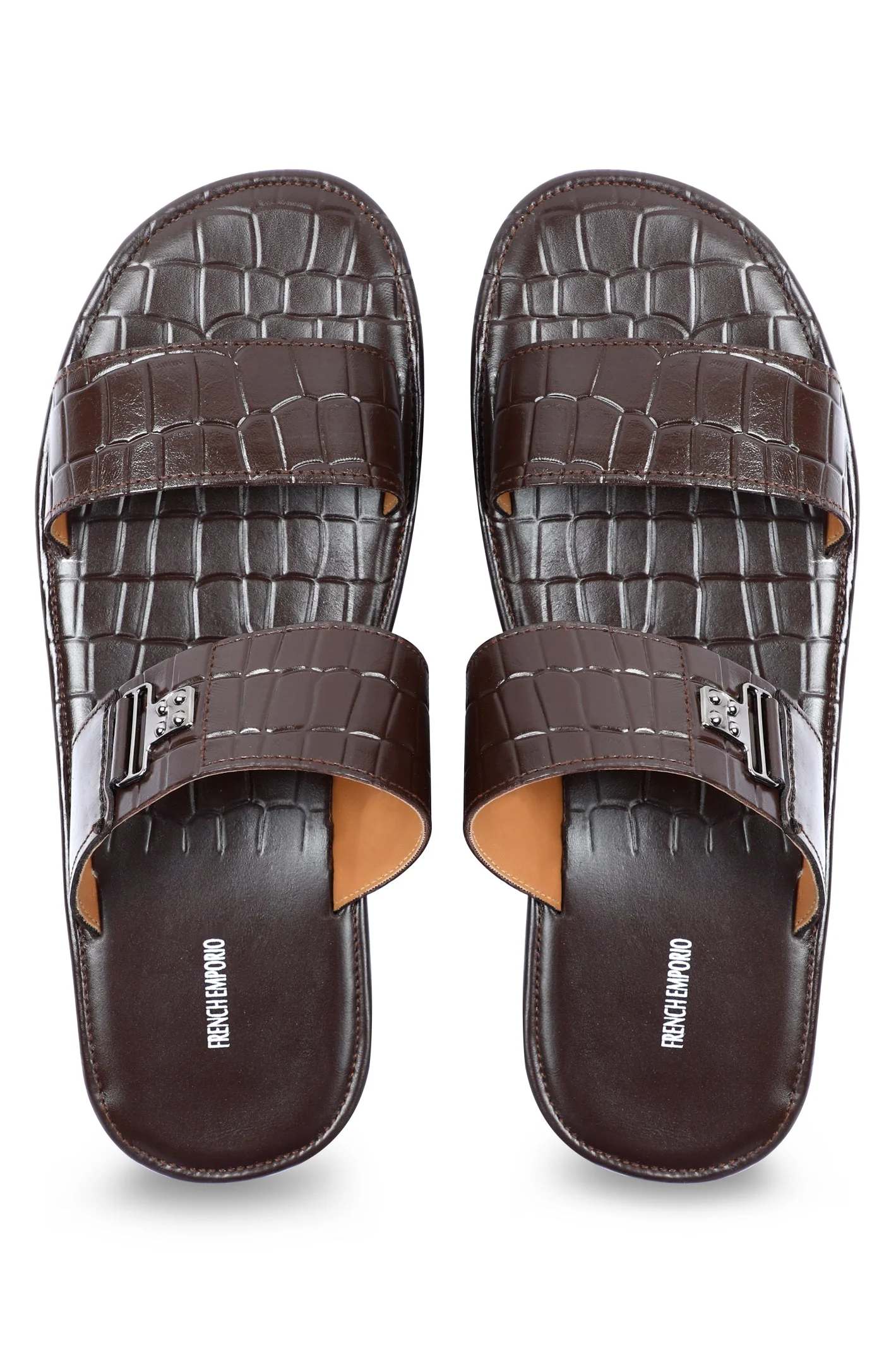 Slippers For Men in Coffee SKU: SLP-0063-COFFEE - Image 4