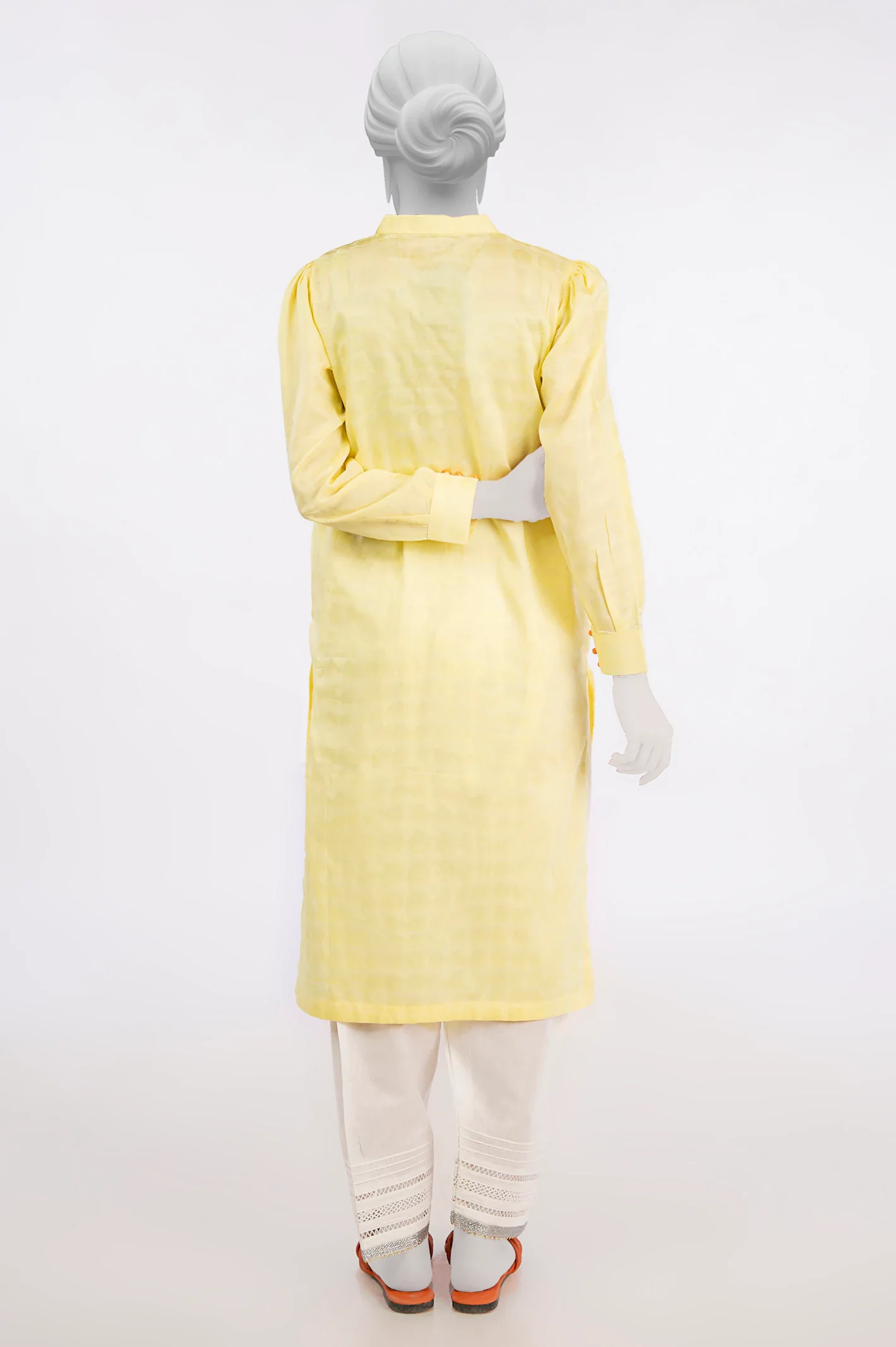 Yellow Stylised Kurti - Image 3